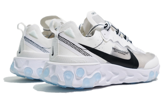 Фото Undercover x Nike react element 87 белые с черным - 1