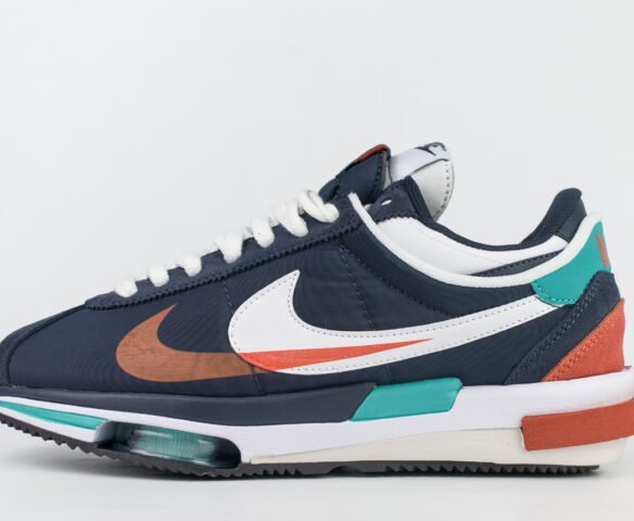 Nike cortez blue and orange on sale