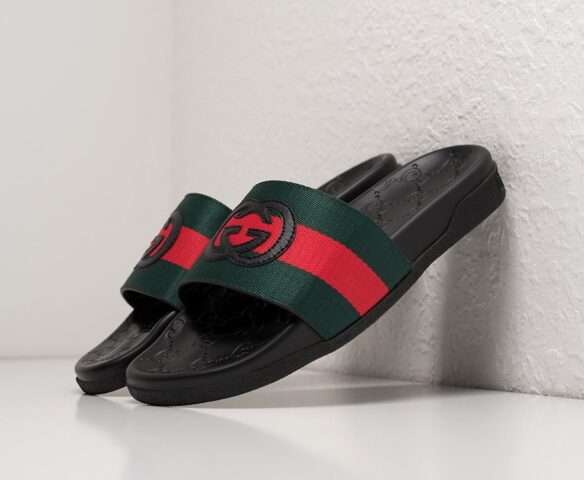 Сланцы Gucci black textile Сланцы Gucci black textile