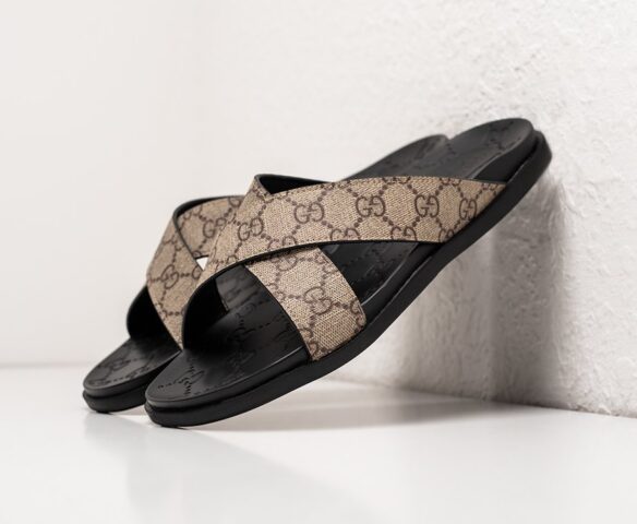 Сланцы Gucci leather beige Сланцы Gucci leather beige