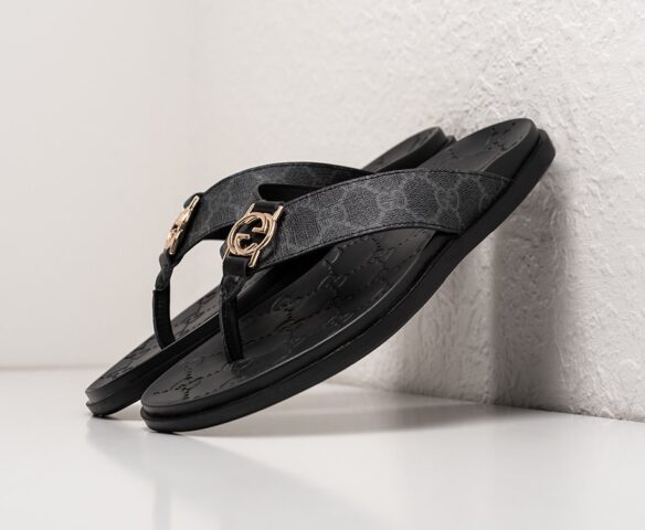 Сланцы Gucci lthr черные Сланцы Gucci lthr черные