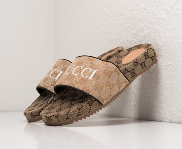 Сланцы Gucci бежевые Сланцы Gucci бежевые