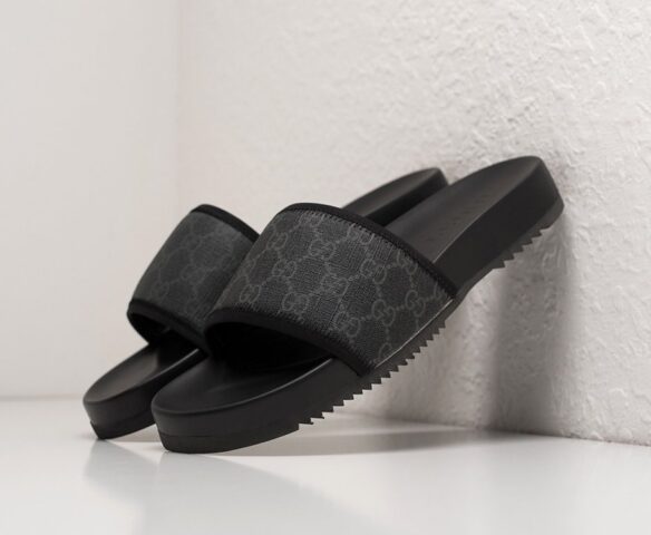 Сланцы Gucci textile black Сланцы Gucci textile black
