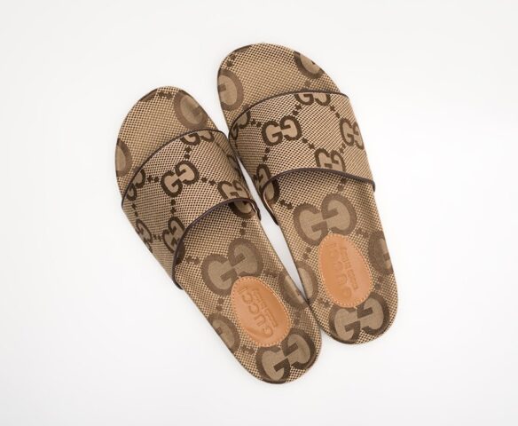 Сланцы Gucci textile бежевые Сланцы Gucci textile бежевые