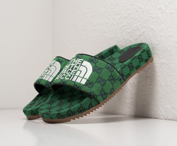 Сланцы Gucci x The North Face green Сланцы Gucci x The North Face green